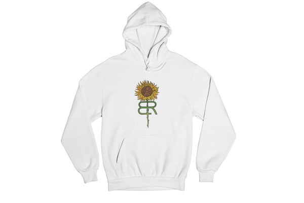 White clearance sunflower hoodie