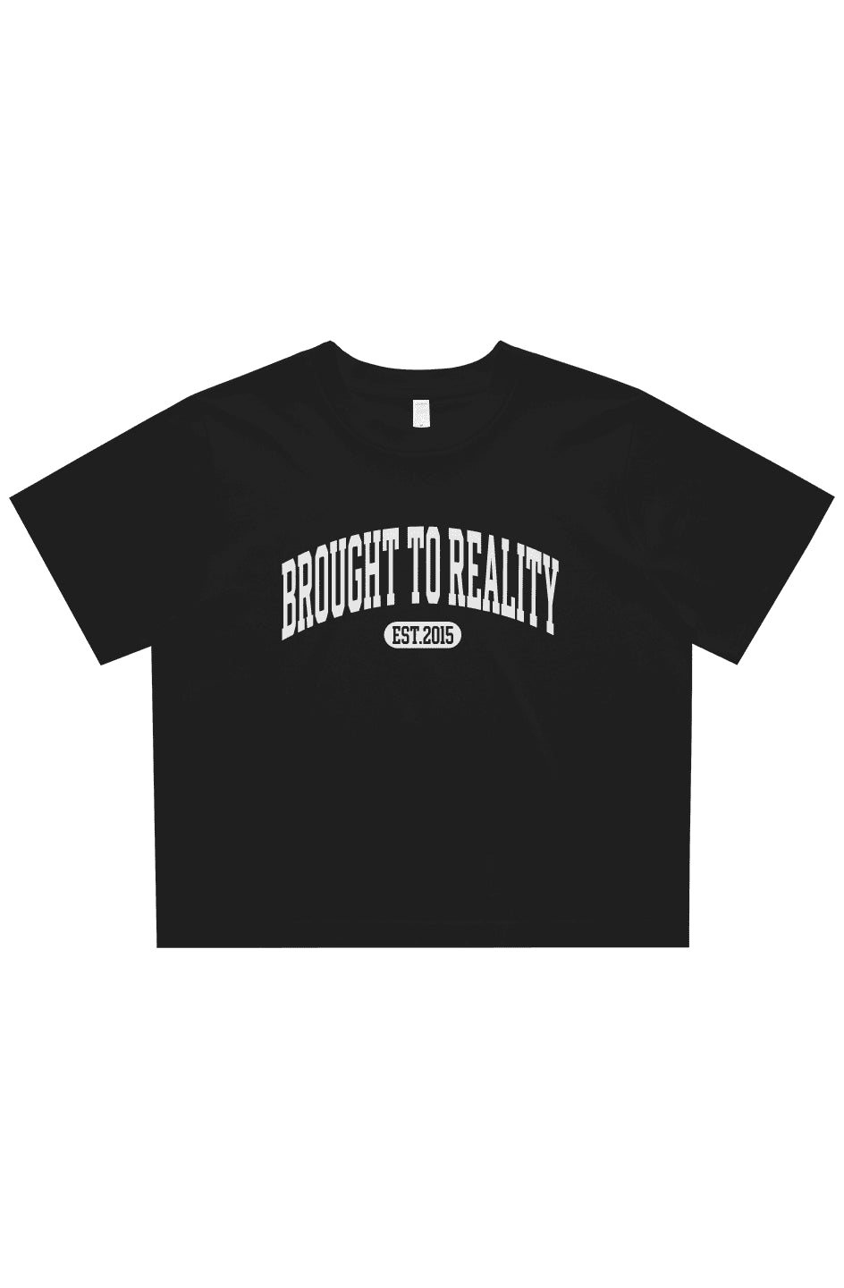 BTR Varsity Cropped T Shirt - Brought To Reality