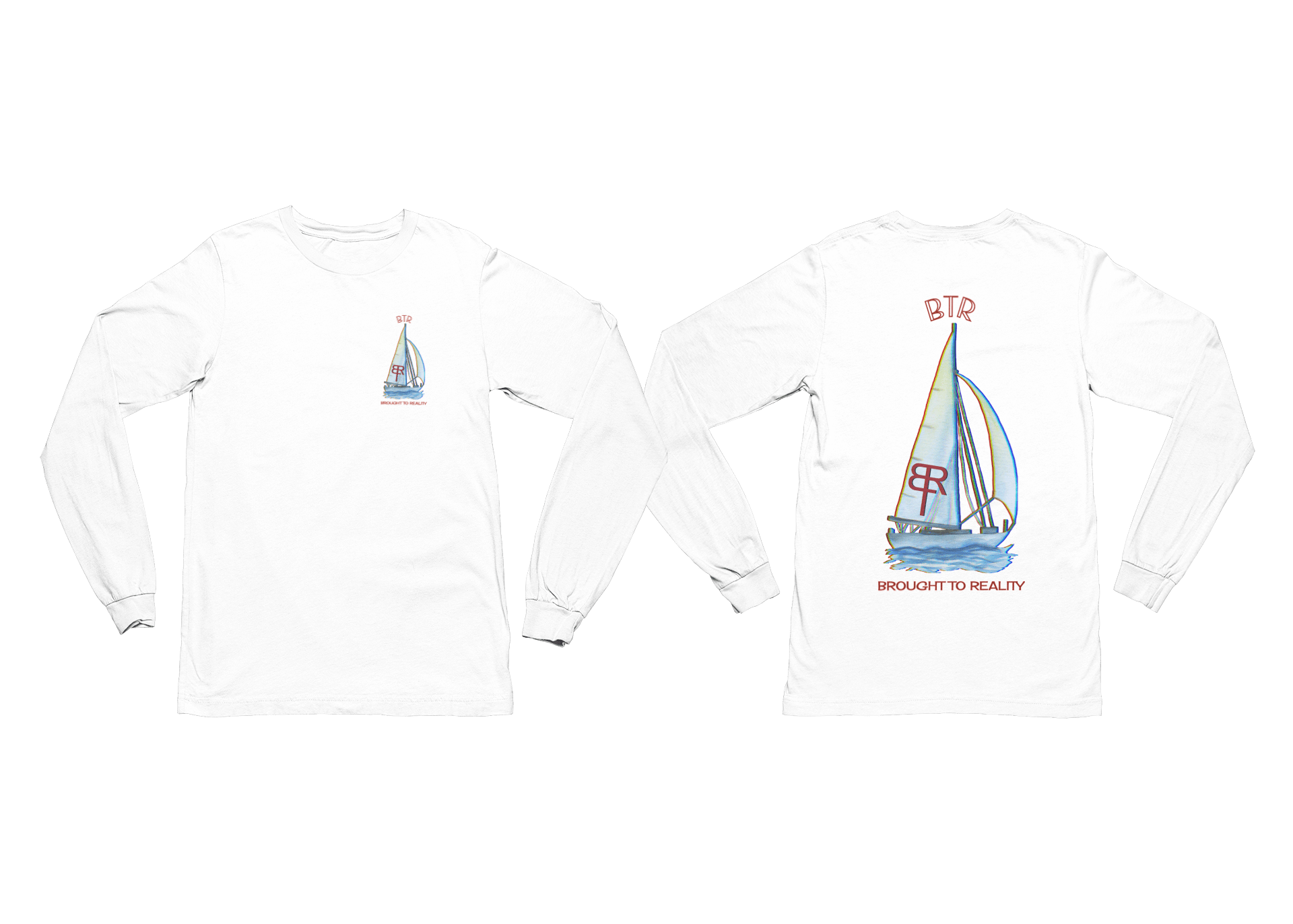 Find Your Sail heavyweight long sleeve t shirt - Brought To Reality