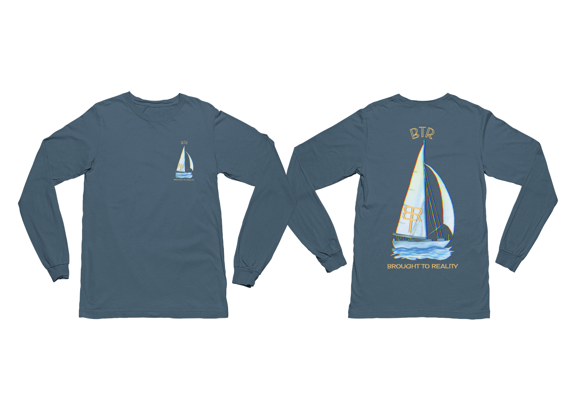 Find Your Sail heavyweight long sleeve t shirt - Brought To Reality