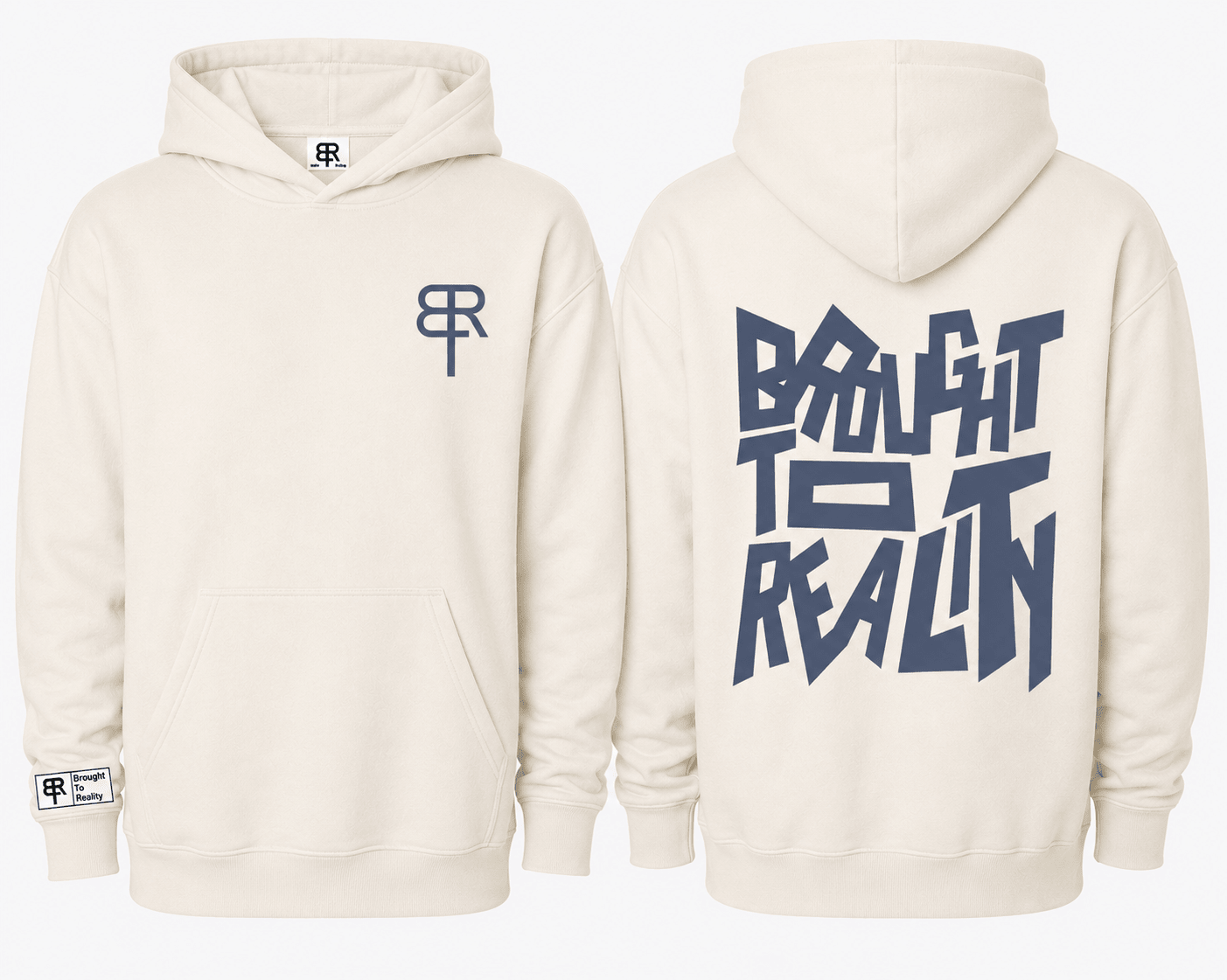 Jumbled Mess heavyweight hoodie - Brought To Reality
