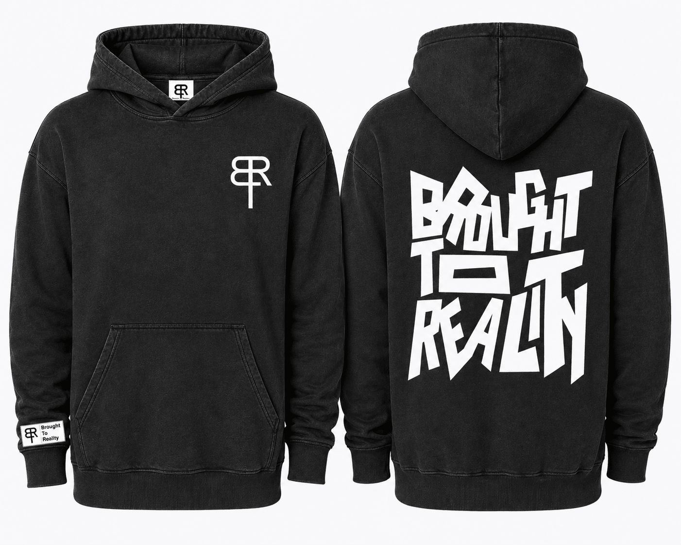 Jumbled Mess heavyweight hoodie - Brought To Reality