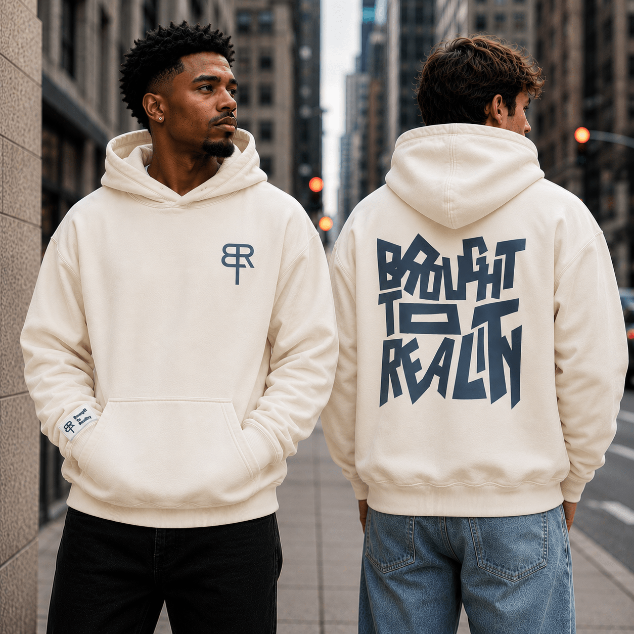 Jumbled Mess heavyweight hoodie - Brought To Reality