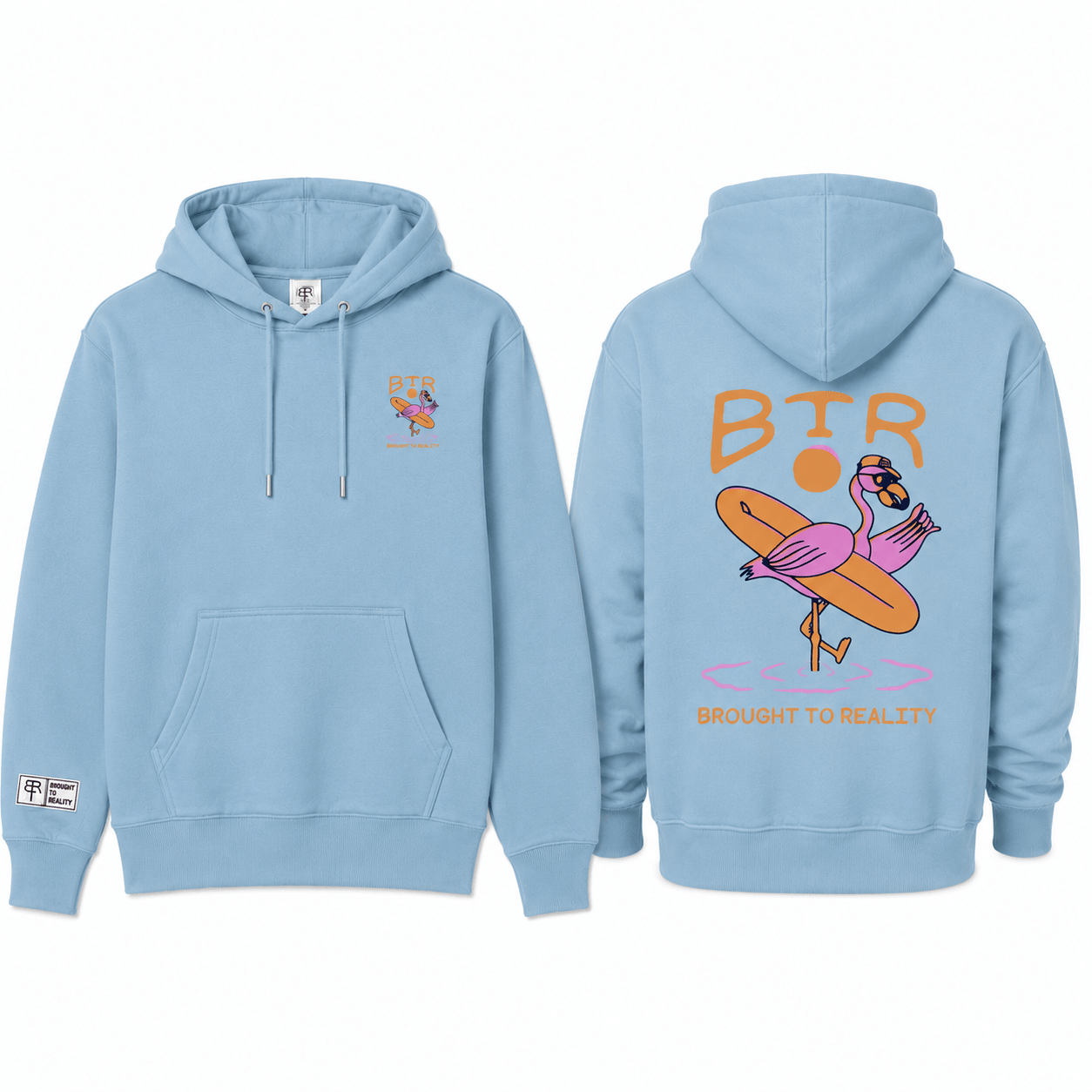 Shaka Flamingo midweight pullover hoodie - Brought To Reality