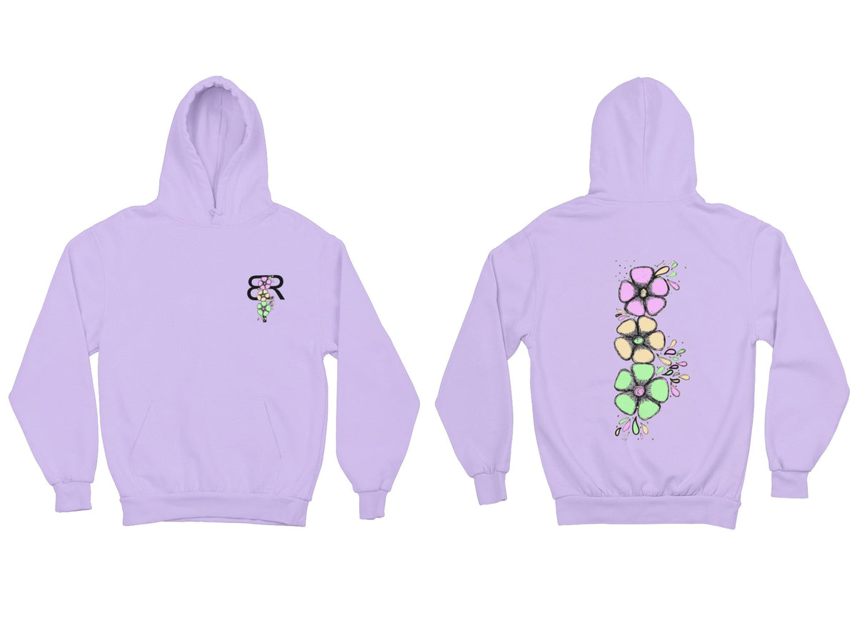 Tropical Flower heavyweight pullover hoodie - Brought To Reality