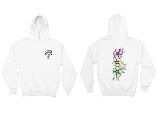 Tropical Flower midweight pullover hoodie