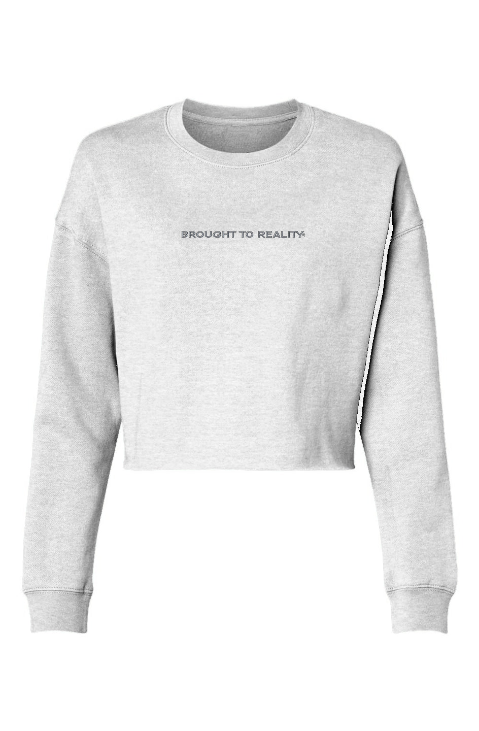 Lightweight Cropped Crew Brought to Reality sweatshirt - Brought To Reality