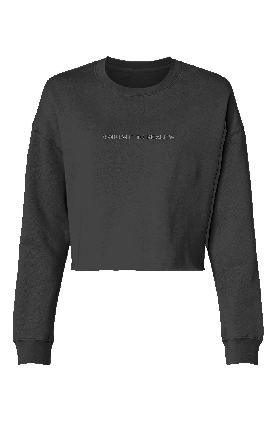 Lightweight Cropped Crew Brought to Reality sweatshirt - Brought To Reality