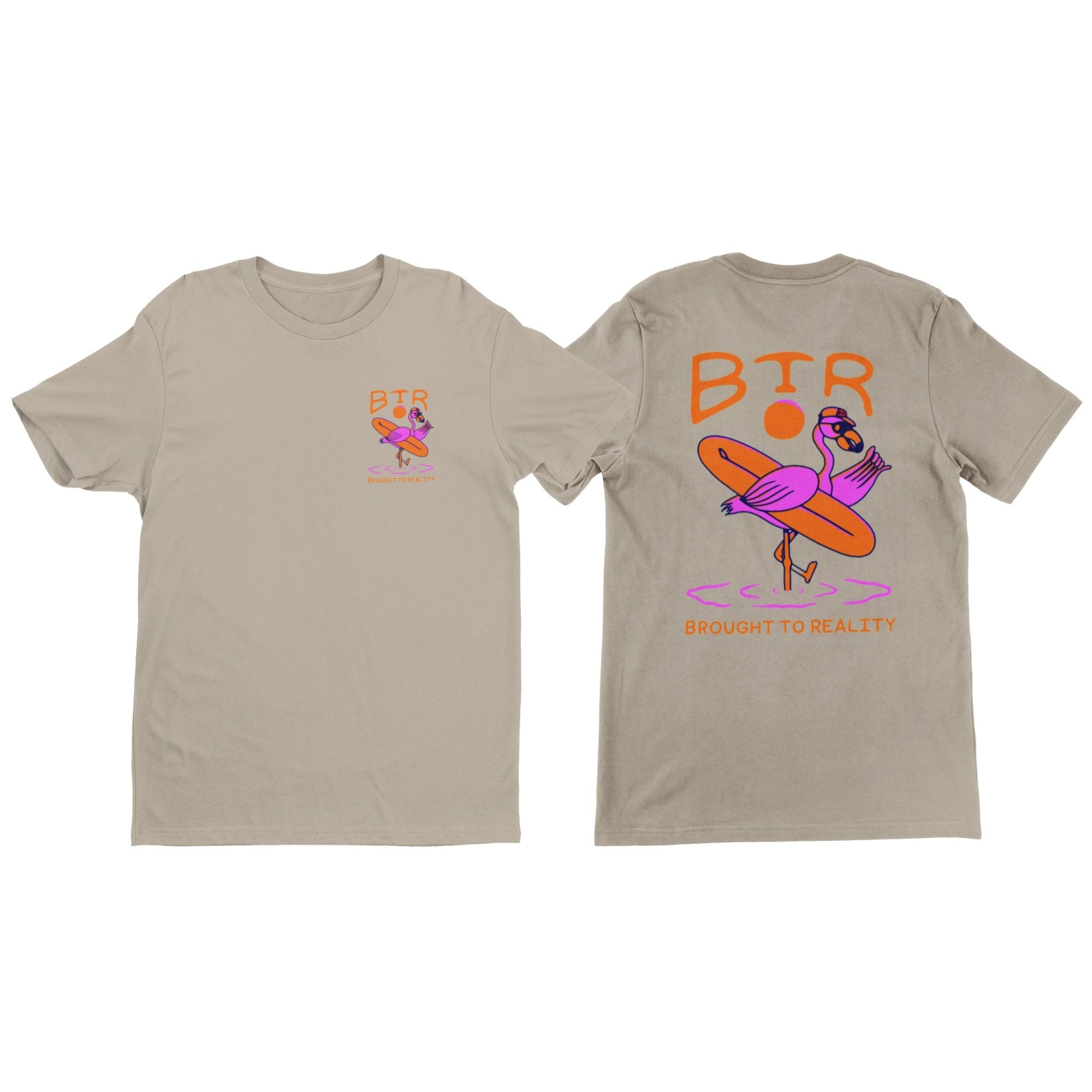 Shaka Flamingo t shirt - Brought To Reality